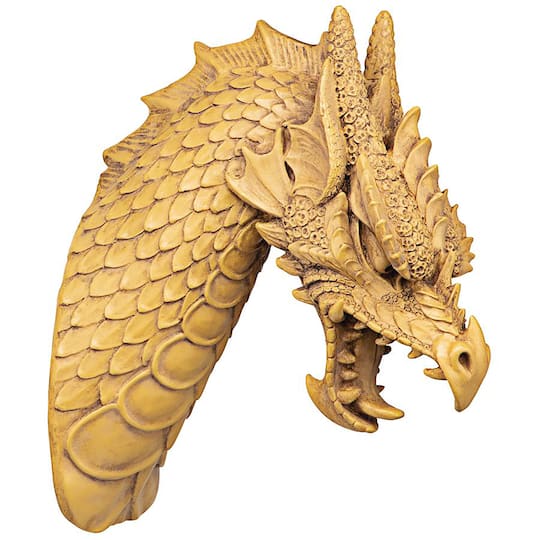 Design Toscano 15.5&#x22; Head of the Beast Dragon Wall Sculpture